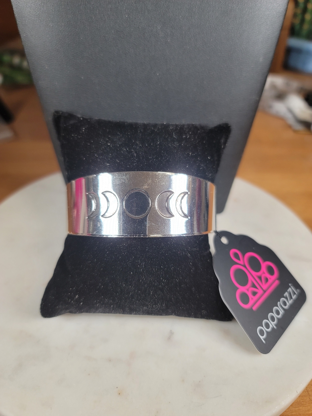 Paparazzi Silver Moon Phase Cuff